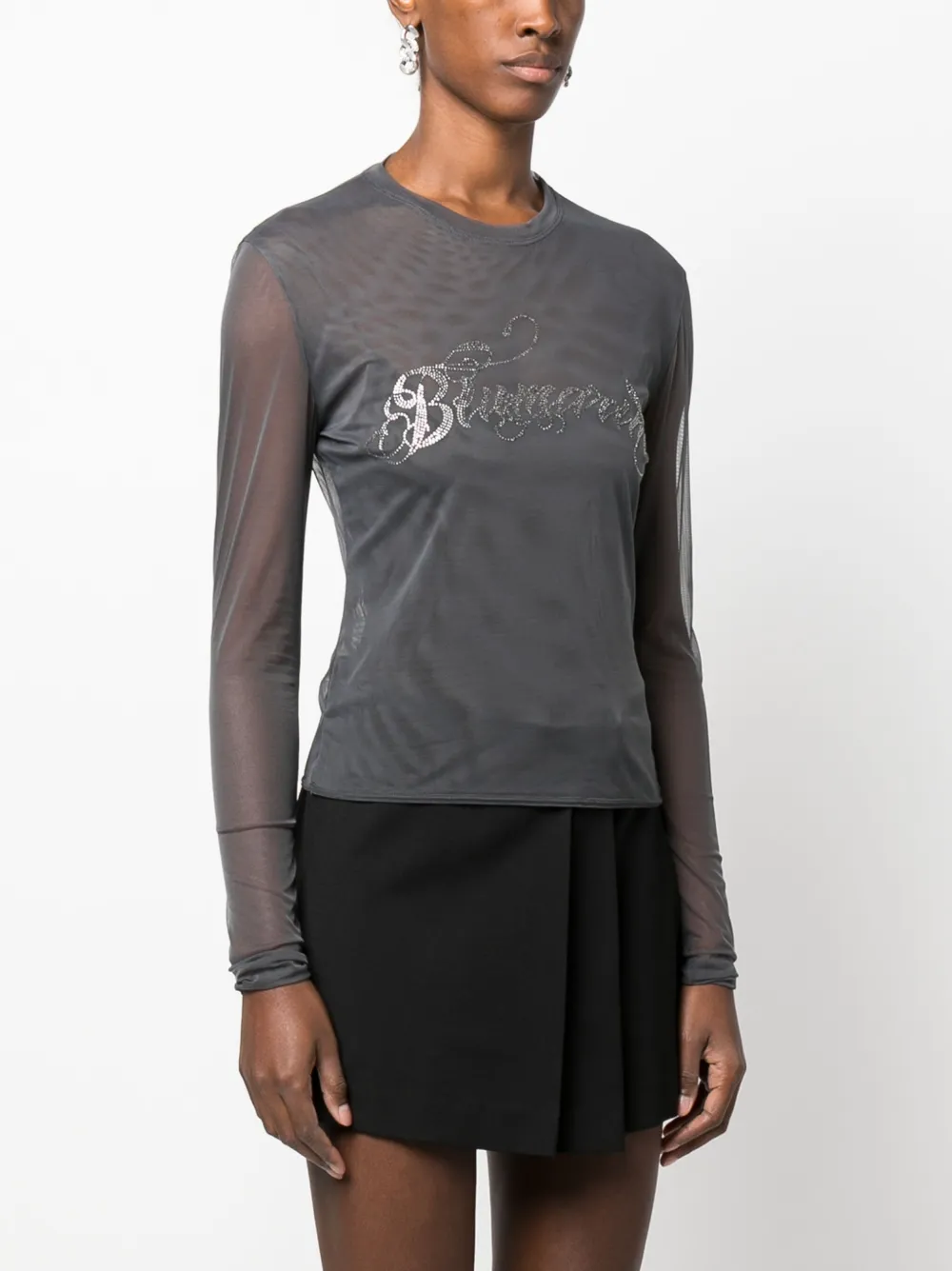 Blumarine Tulen top Grijs