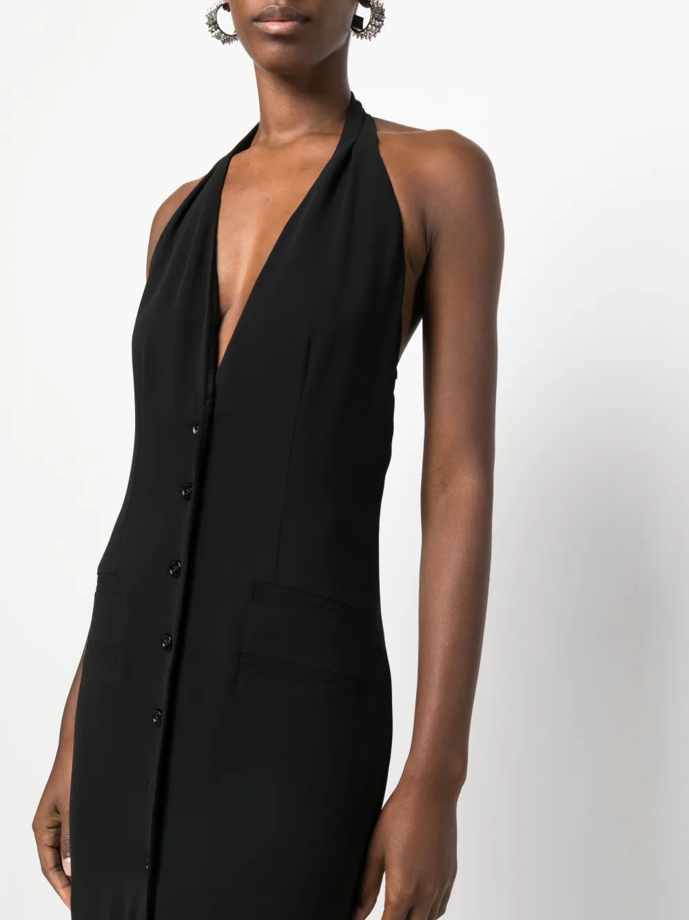 Blumarine Mouwloze jurk Zwart