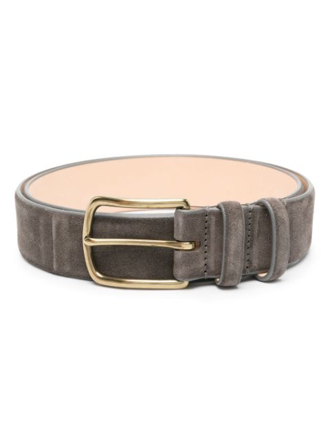 Officine Creative suede buckle belt 