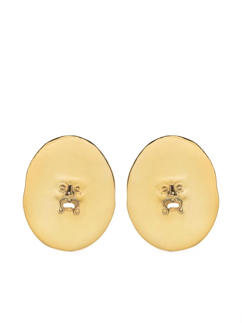 PATOU LARGE FACE CLIP-ON EARRINGS