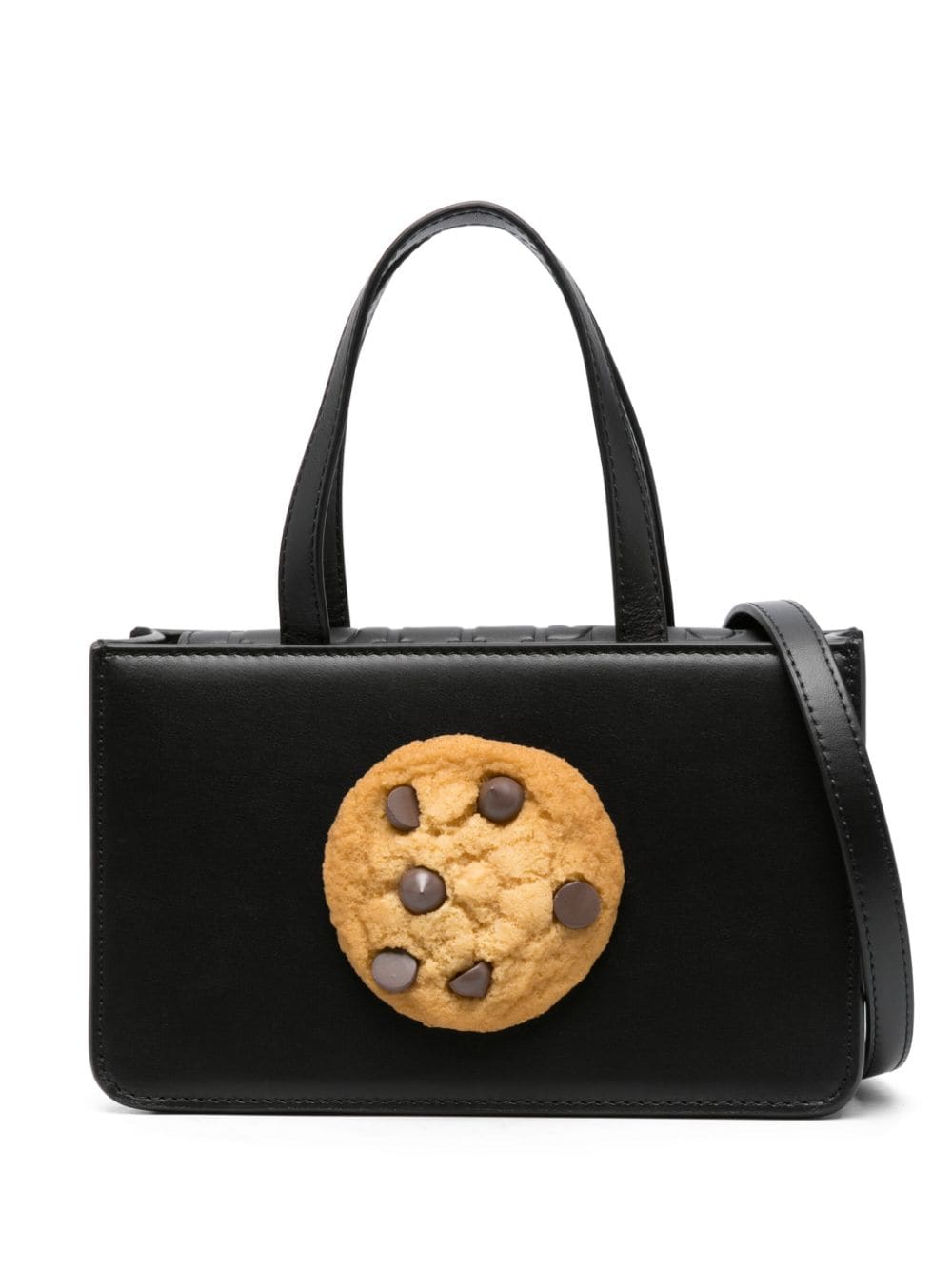 Puppets And Puppets Cookie Small Leather Shoulder Bag In Black