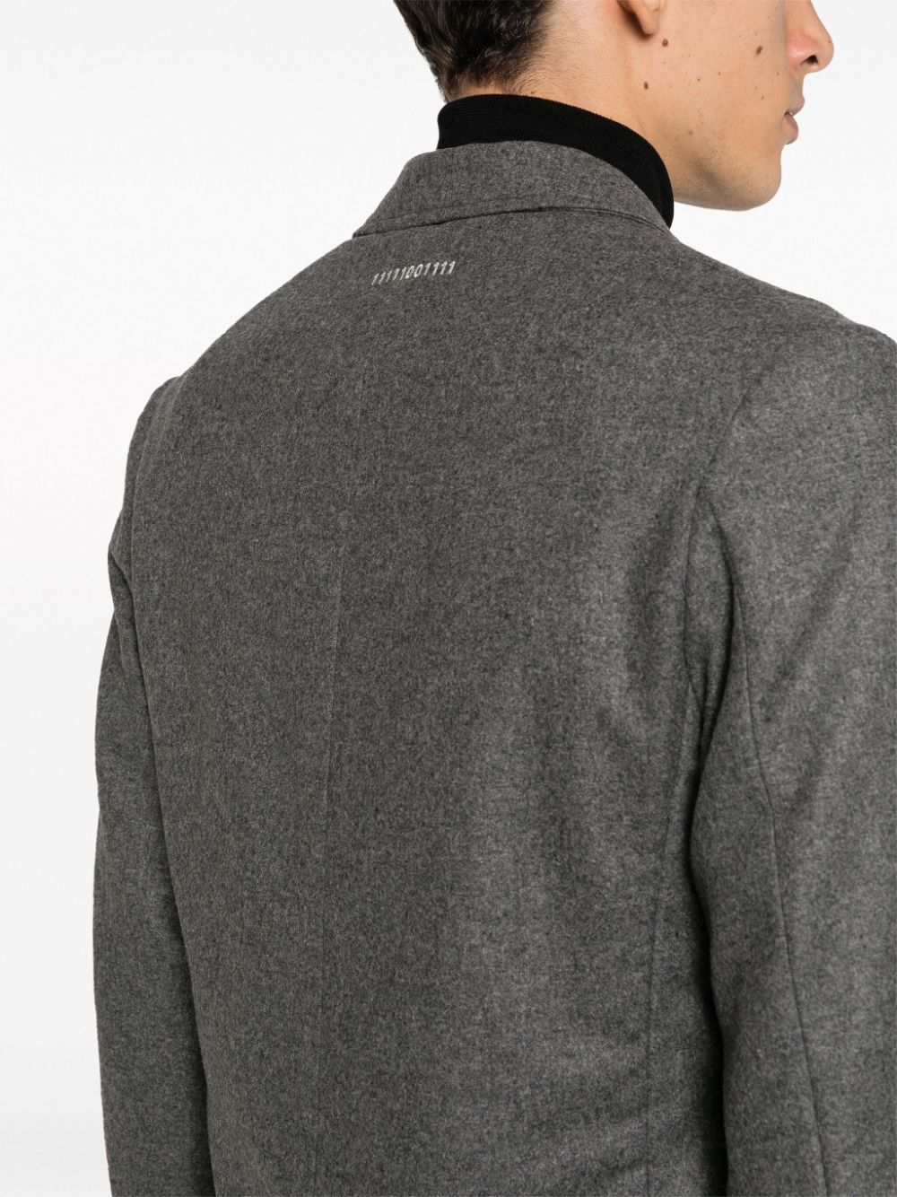 Shop Société Anonyme Single-breasted Wool-blend Blazer In Grey