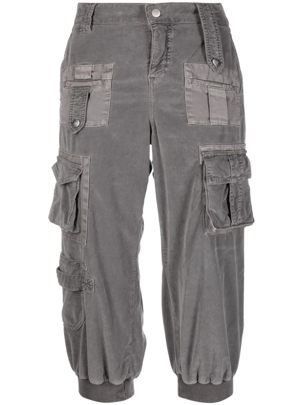 Blumarine multi-pocket cropped trousers | Grey | Image 1