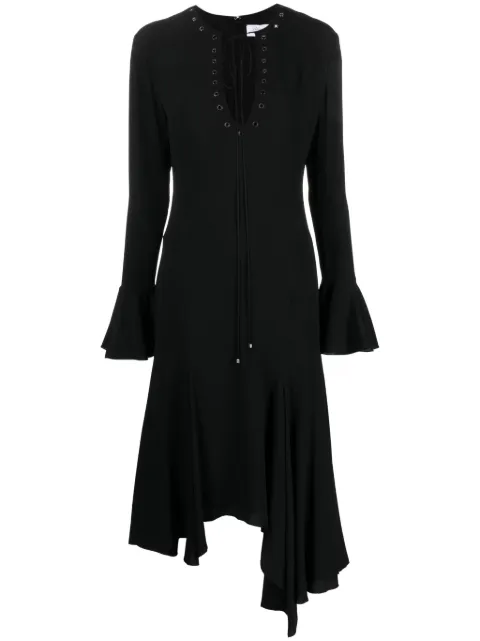 Blumarine eyelet-detail asymmetric dress
