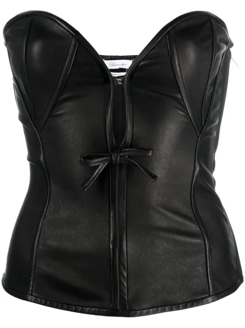 Blumarine top con escote en forma de corazón