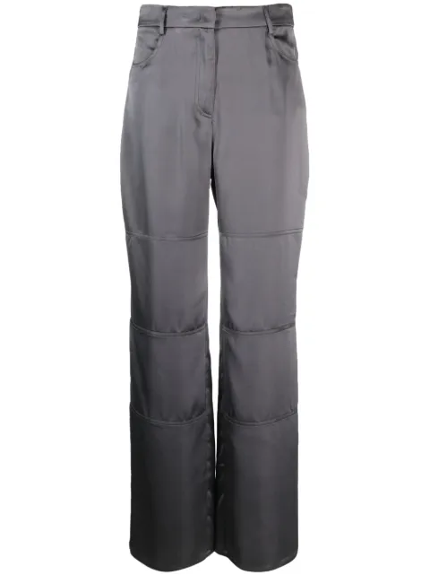 Blanca Vita pantalones satinados con diseño recto