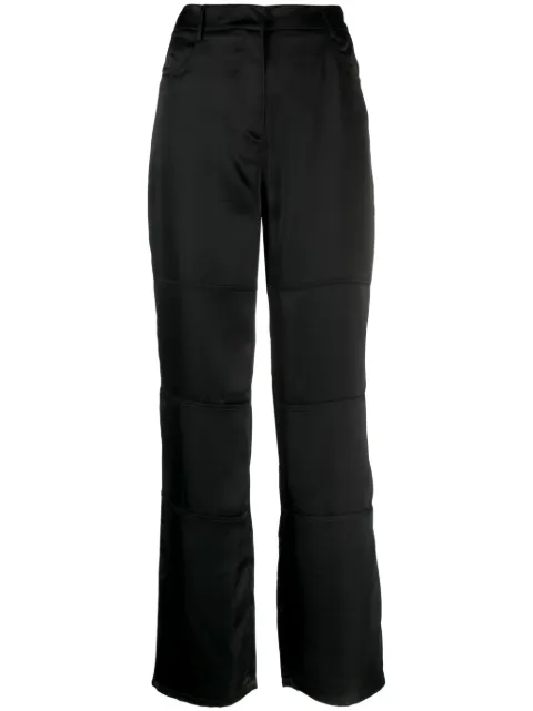 Blanca Vita straight-leg satin trousers 