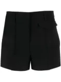 Blanca Vita pressed-crease short shorts - Black