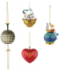 Alessi hand-painted porcelain decorations (set of four) - Multicolour