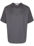 Stone Island logo-embroidered cotton T-shirt - Grey