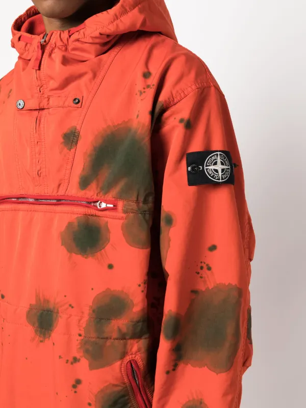 Stone island red camo on sale jacket