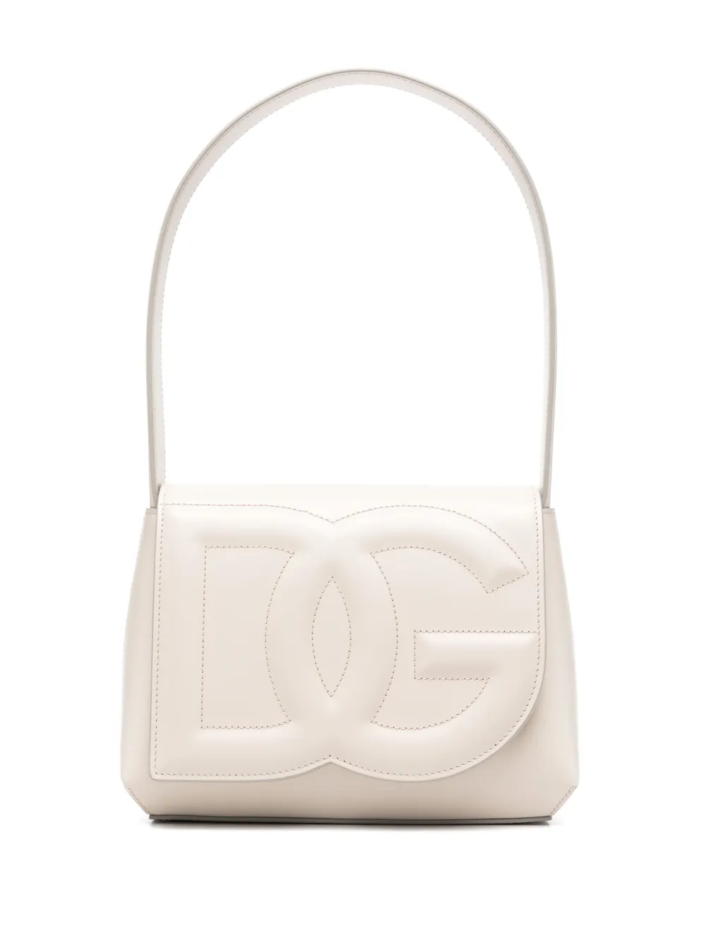 Dolce & Gabbana DG Logo レザーショルダーバッグ - ニュートラル Dolce & Gabbana DG Logo レザーショルダーバッグ - ニュートラル