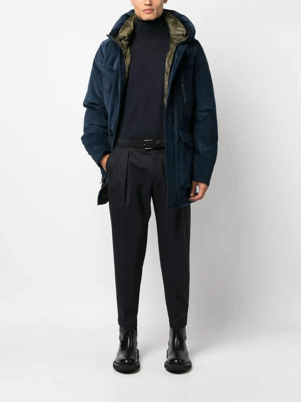 Woolrich Jack met capuchon - Blauw