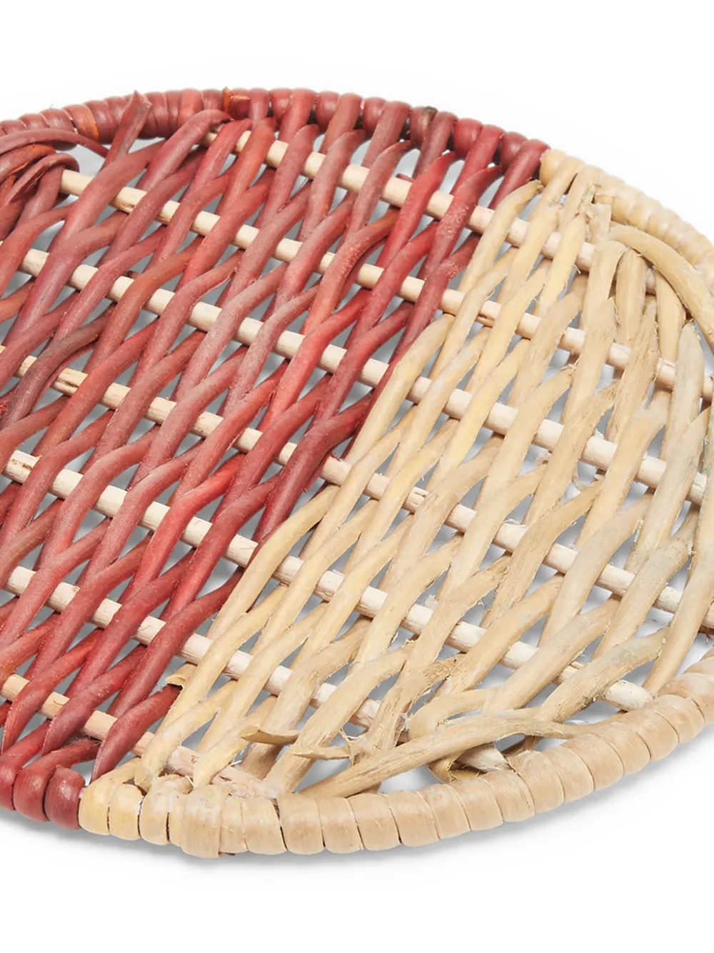 Marni Market Geweven dienblad - Beige