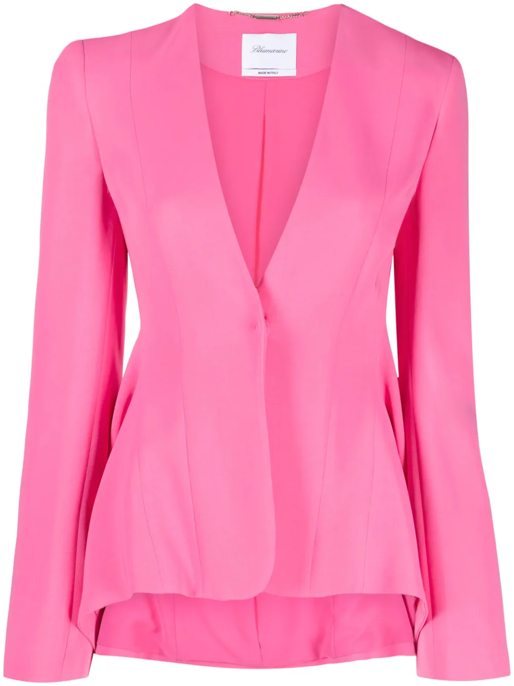 Blumarine blazer con botones y diseño drapeado | rosado | Image 1