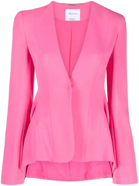 Blumarine blazer con botones y diseño drapeado