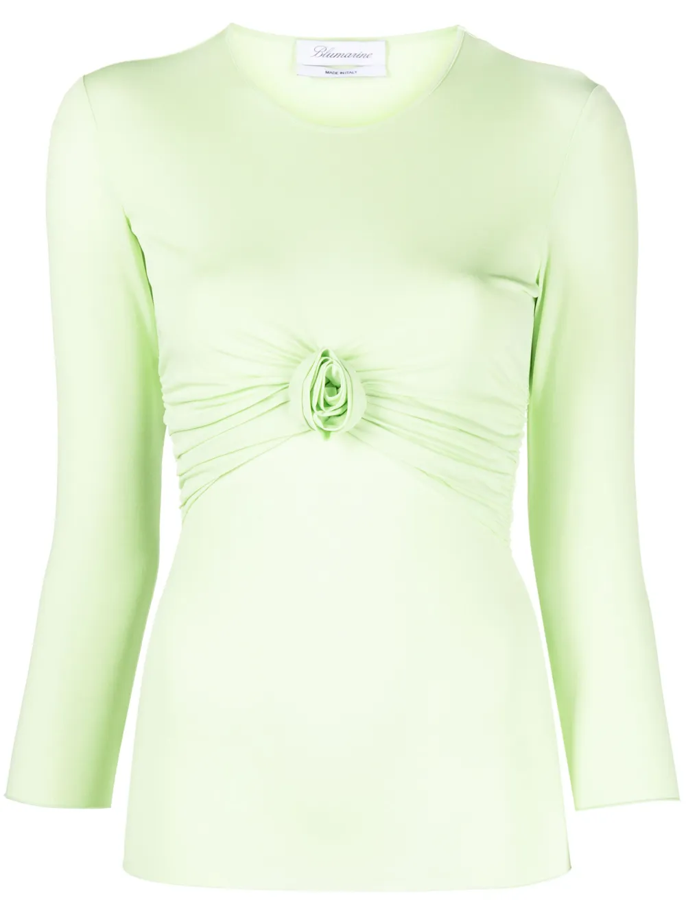 Blumarine Oberteil mit Blumenapplikation | Grün | Image 1