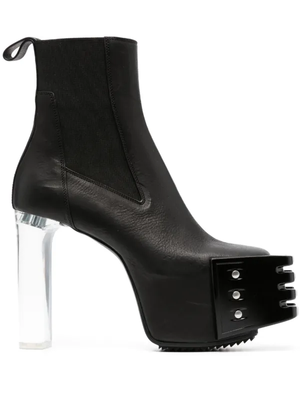 Rick Owens 13mm rivet-detailling Platform Boots - Farfetch