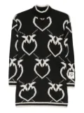 Pinko Kids intarsia-knit roll-neck dress - Black