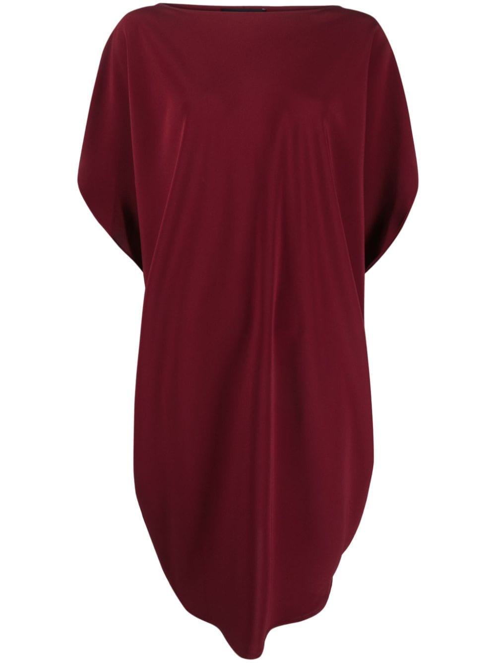 Shop Gianluca Capannolo Celia Boat-neck Mini Dress In Red