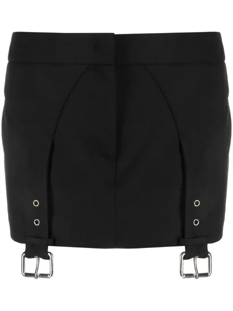 Blumarine buckle-detail straight miniskirt