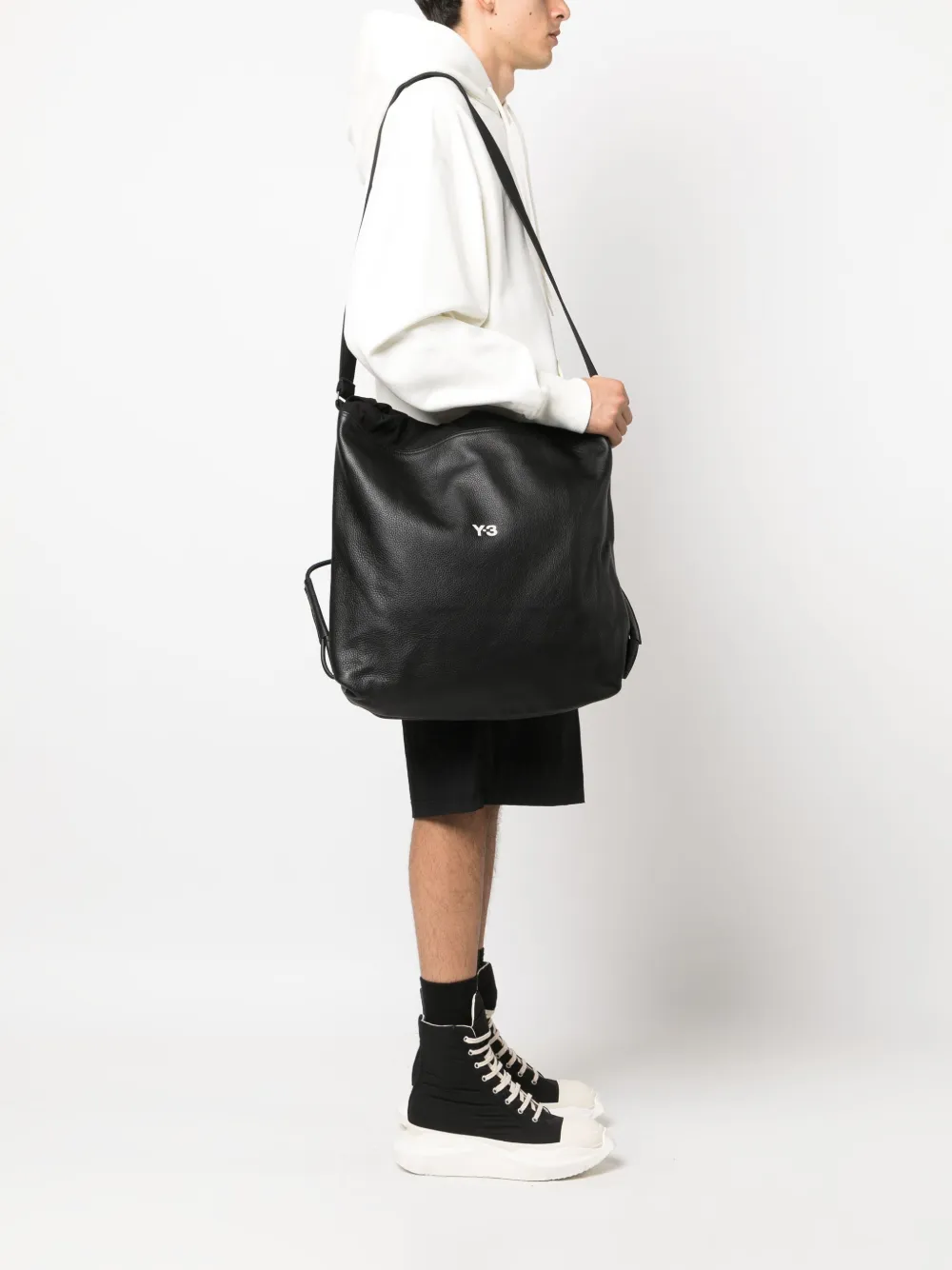 Y-3 Black Y-3 Lux Leather Bag Y-3