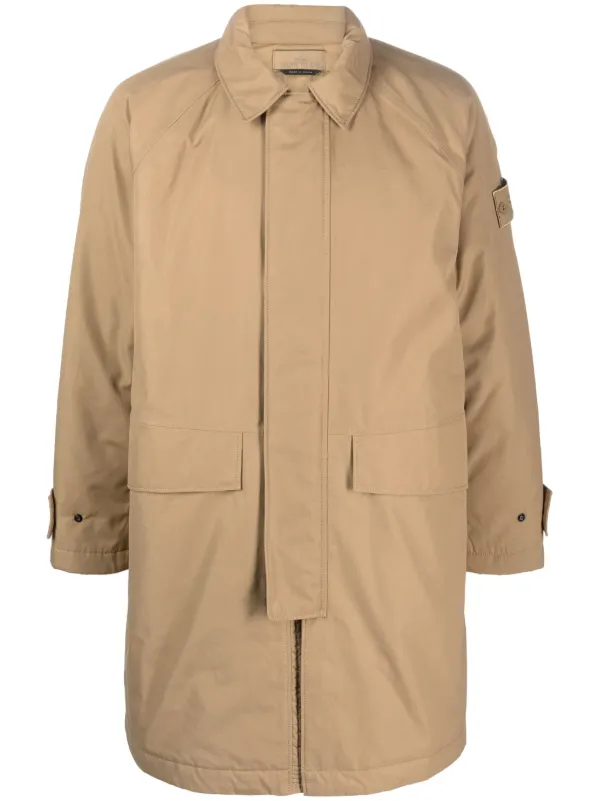 Stone island deals coat beige