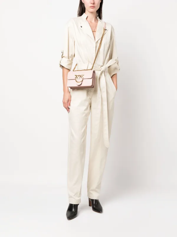 【PINKO】ロゴトートバッグ PINKO logo-patch Tote Bag | Blue | FARFETCH