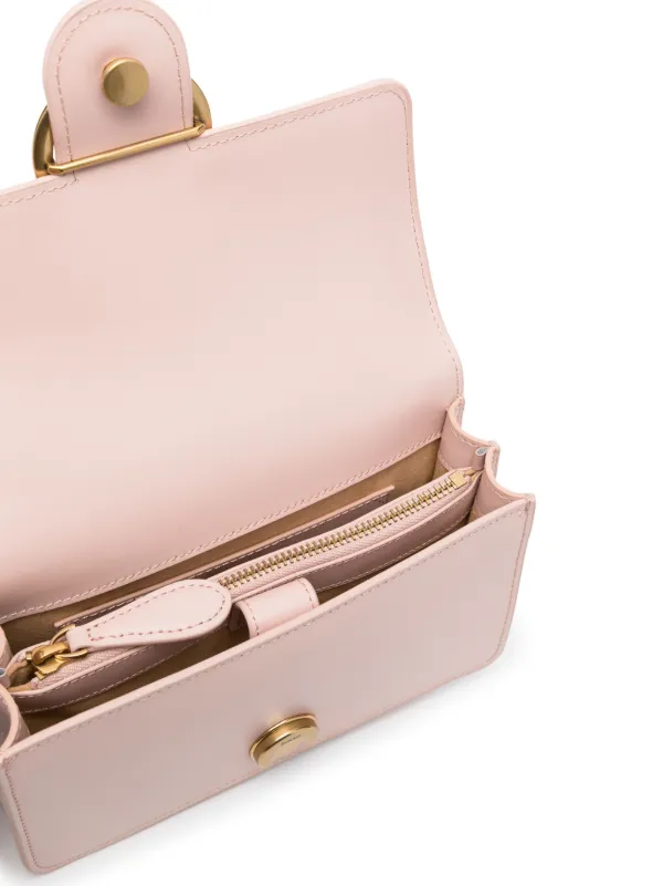 PINKO logo-plaque Crossbody Bag | Pink | FARFETCH