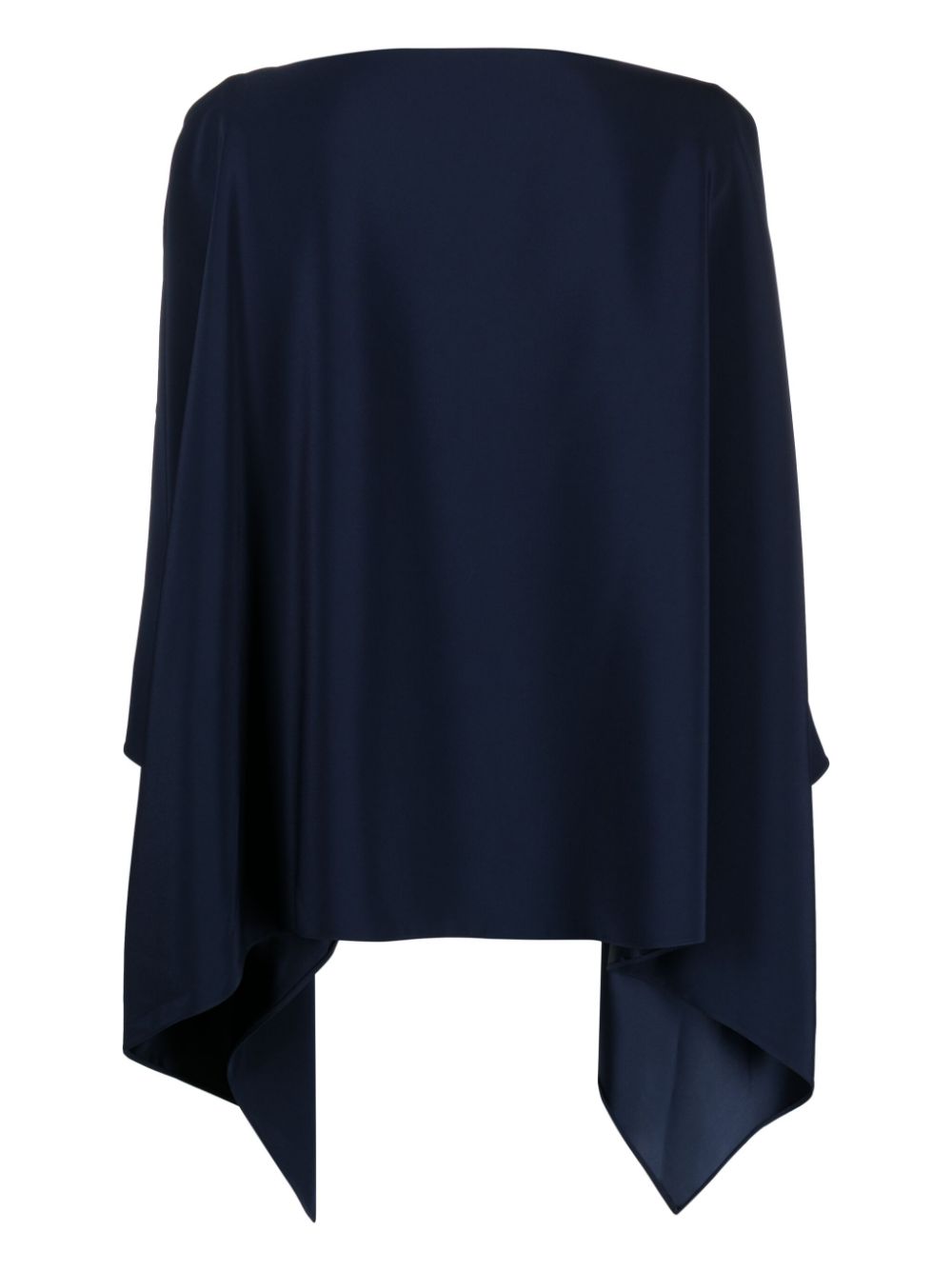 Gianluca Capannolo draped-sleeve slash-neck blouse - Blauw