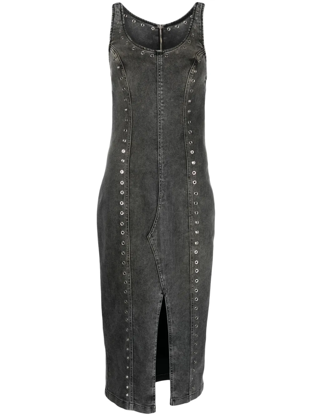 Blumarine jupe en jean à encolure ronde | gris | Image 1
