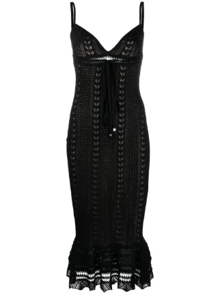 blumarine crochet dress Blumarine Floral Crochet Dress