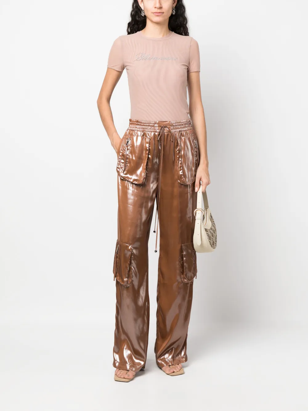 Blumarine Straight broek - Bruin