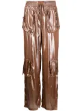 Blumarine patch-pockets straight-leg trousers - Brown
