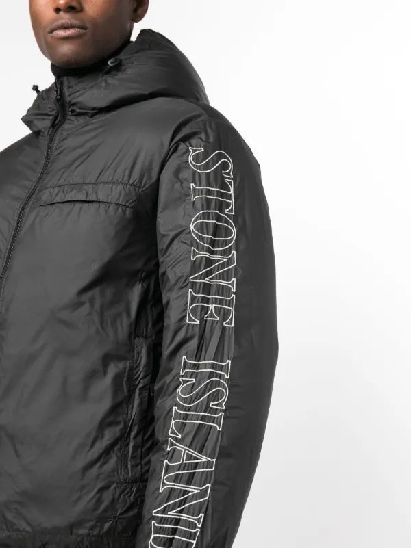 Stone Island Compass-motif Down Puffer Jacket - Farfetch