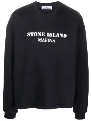 STONE ISLAND Logo-Appliquéd Cotton-Jersey Sweatshirt for Men