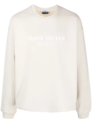 Stone Island Sweatshirt Mit Logo-Print - Farfetch
