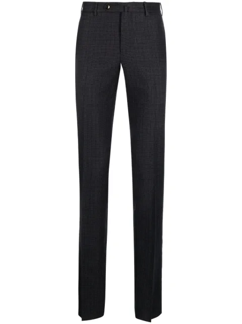 PT Torino houndstooth slim-cut virgin-wool trousers