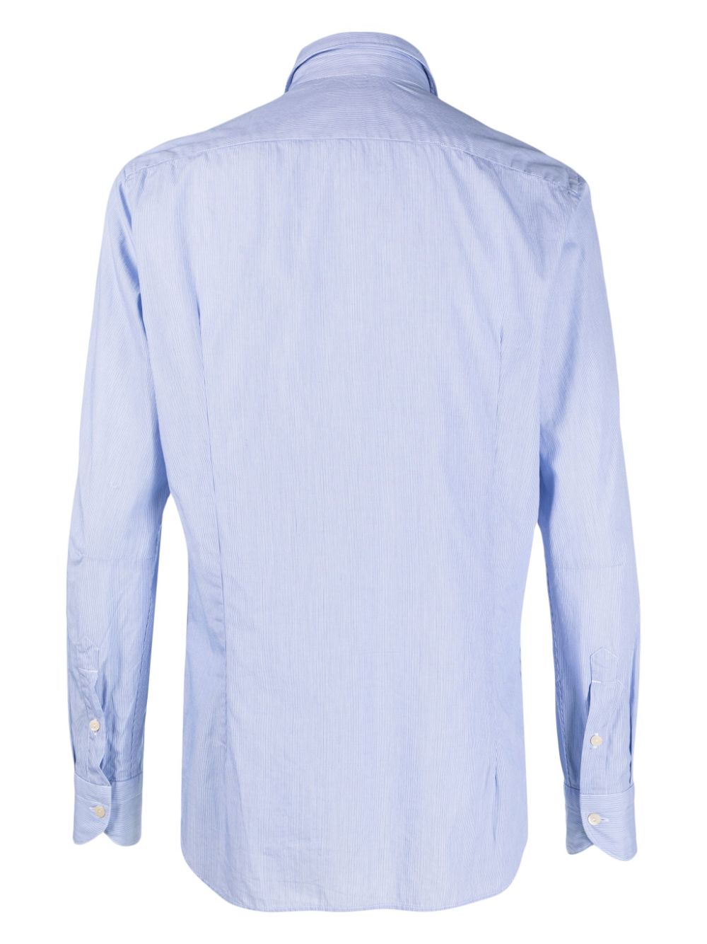 Shop Tintoria Mattei Spread-collar Cotton Shirt In Blue