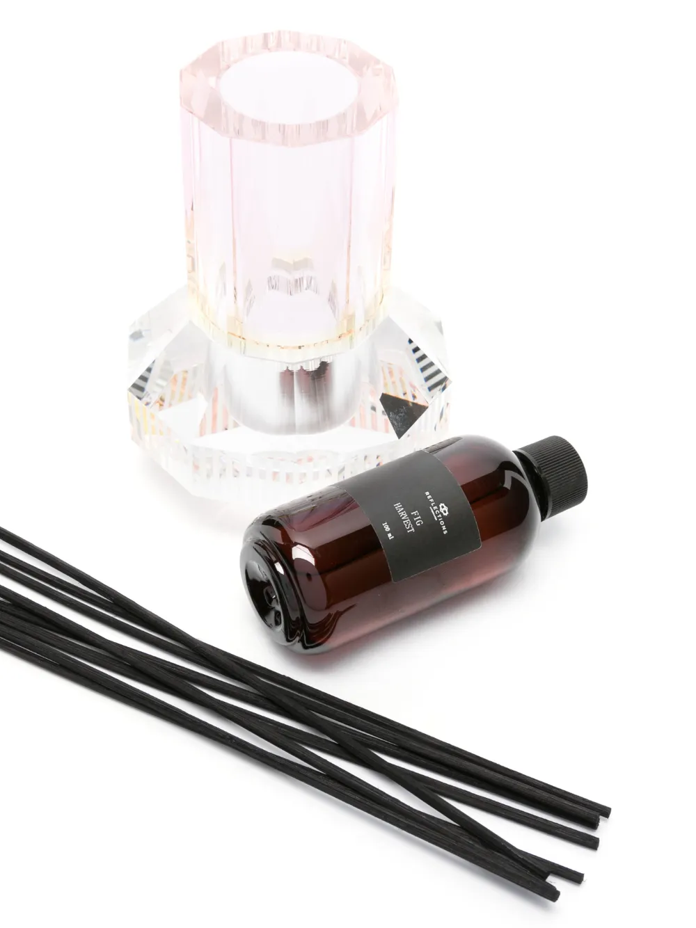 Reflections Copenhagen Chicago Crystal Diffuser Vase In Pink