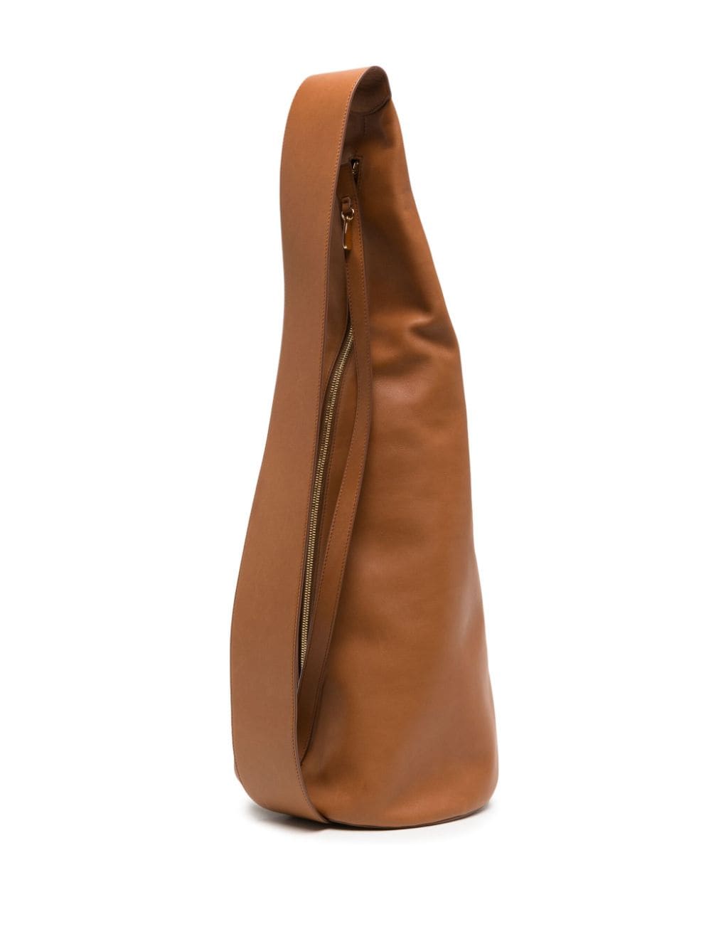 Shop The Row Miguel Leather Shoulder Bag In Braun