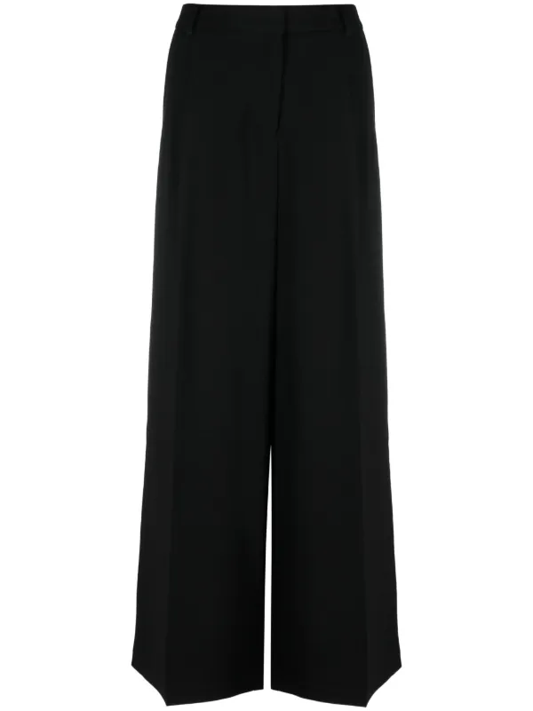 Simkhai Sanaz Pleated Palazzo Pants in Black