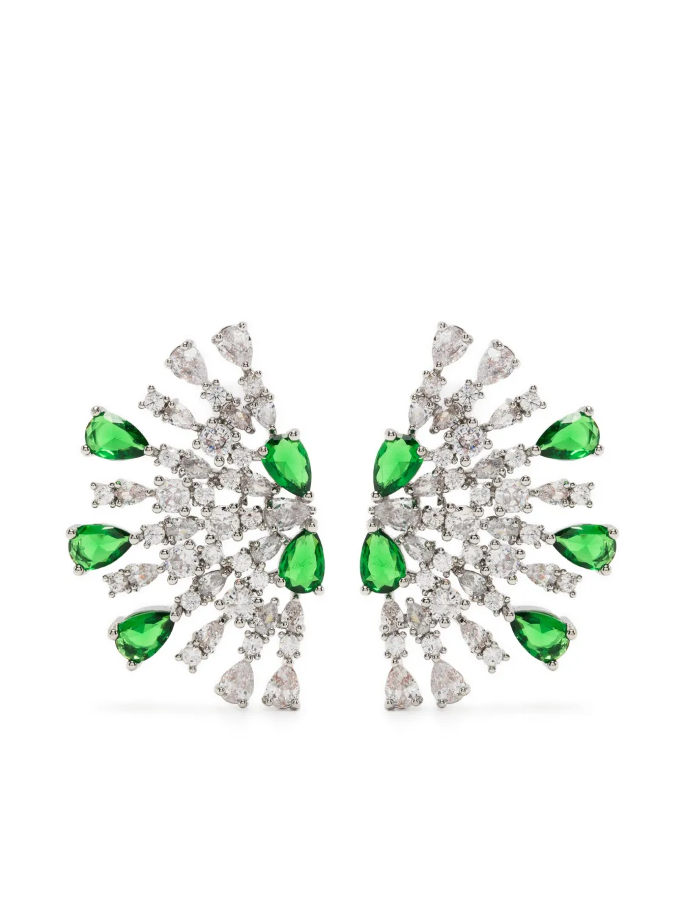 Kenneth Jay Lane cubic zirconia stud earrings