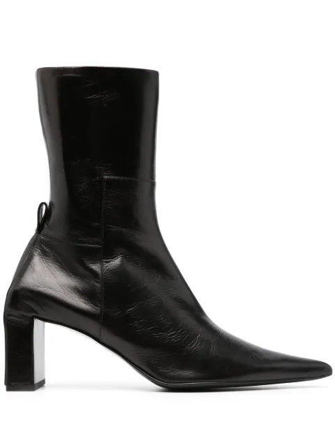 Jil Sander 40mm leather ankle boots