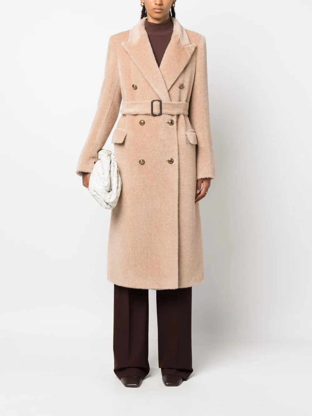 Tagliatore Jas van imitatiebont - Beige