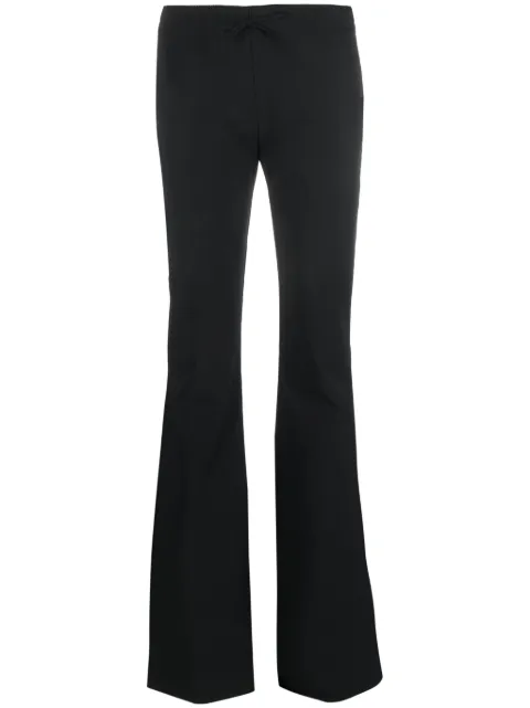 Blumarine flared bow-detail trousers