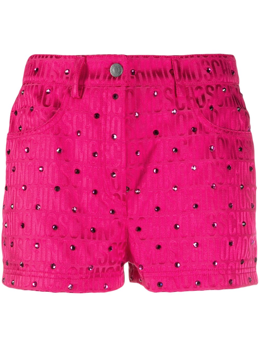 Moschino Monogram-Jacquard Tailored Shorts