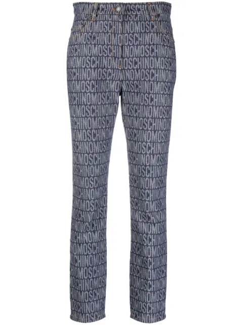 Moschino højtaljede jeans med smal pasform