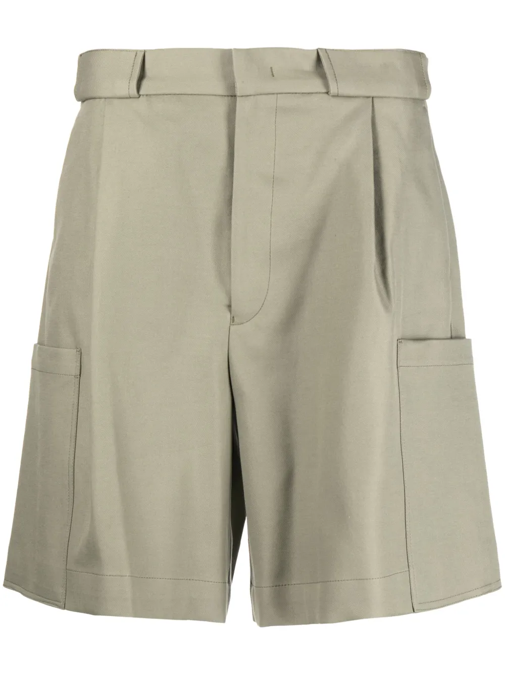 Emporio Armani Weite Shorts mit Bundfalten - Grün