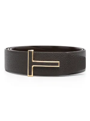 TOM FORD トム・フォード メッシュ レザーベルト | ブラウン | FARFETCH JP